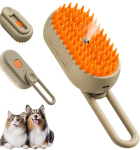 ELECTRIC PET GROOMING BRUSH WITH SPRAY